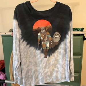 Grogu Long Sleve Tie Dye shirt